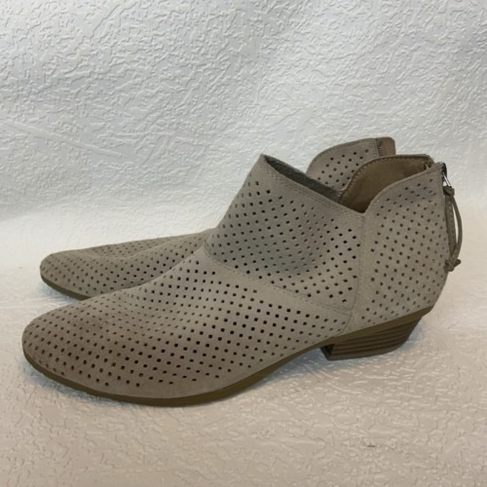 Kenneth Cole Reaction Side Walk Back Zip Ankle Boots Bootie Women 8.5M China
